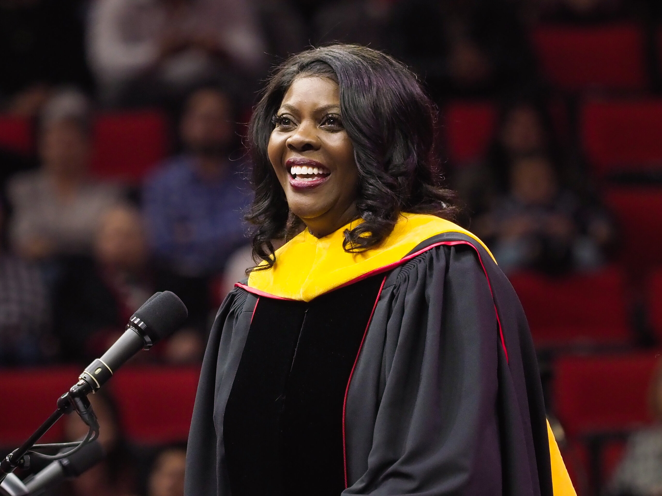 Fall 2022 Commencement Speaker Chavonda Jacobs-Young addressed graduates.